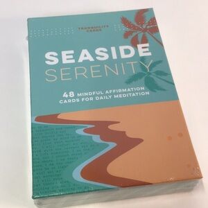 Seaside Serenity Affirmation cards for daily meditation & inspiration New Sealed